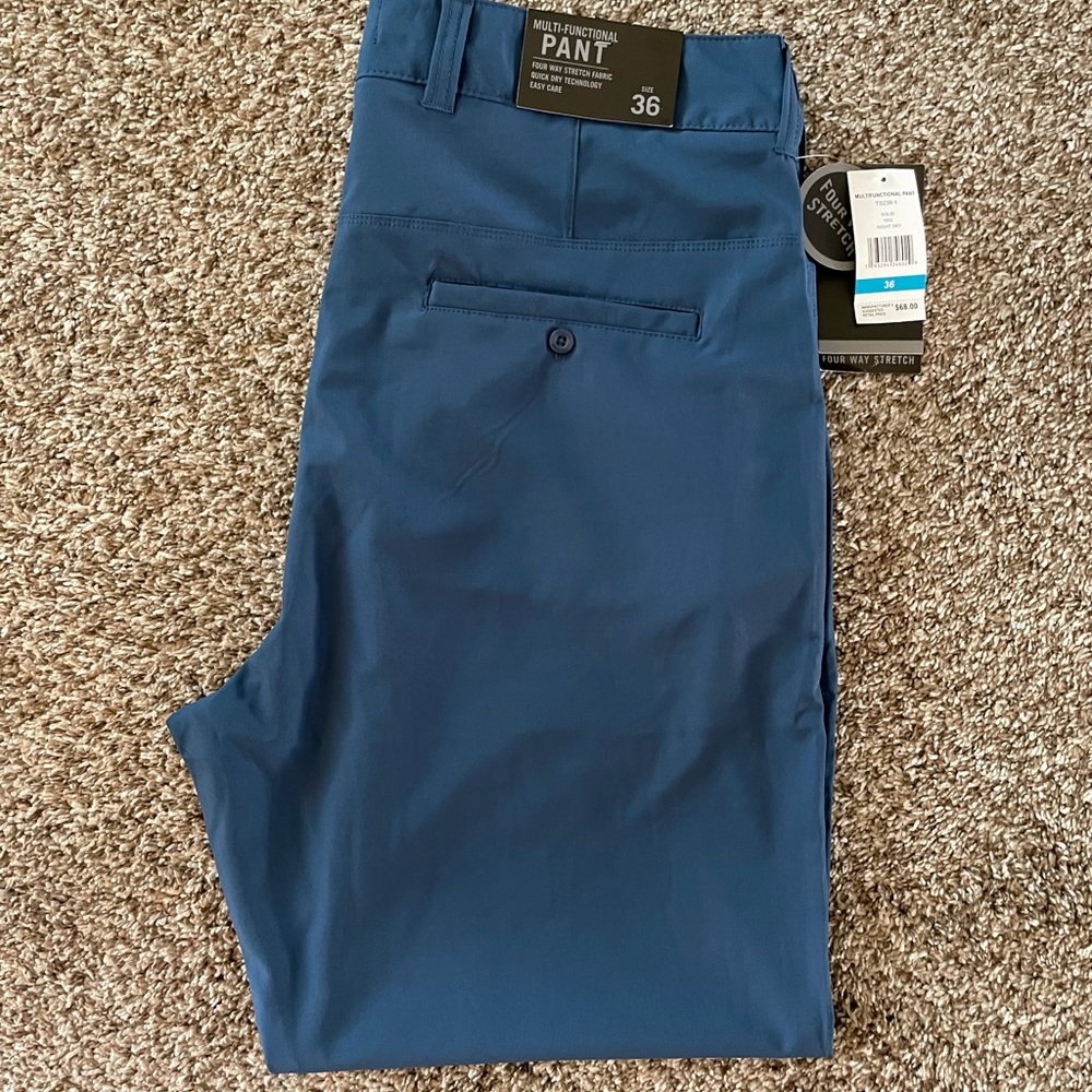 Navy Multi-Functional Pants - Casual Dress Pants